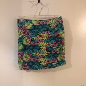Tropical neon skirt